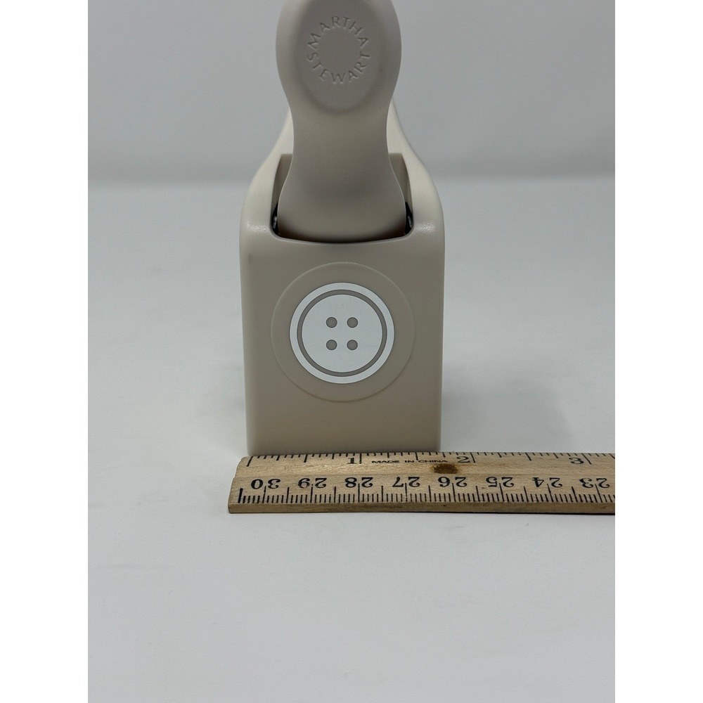 Martha Stewart Crafts Embossed Button Double Paper Punch 4 Hole Discontinued